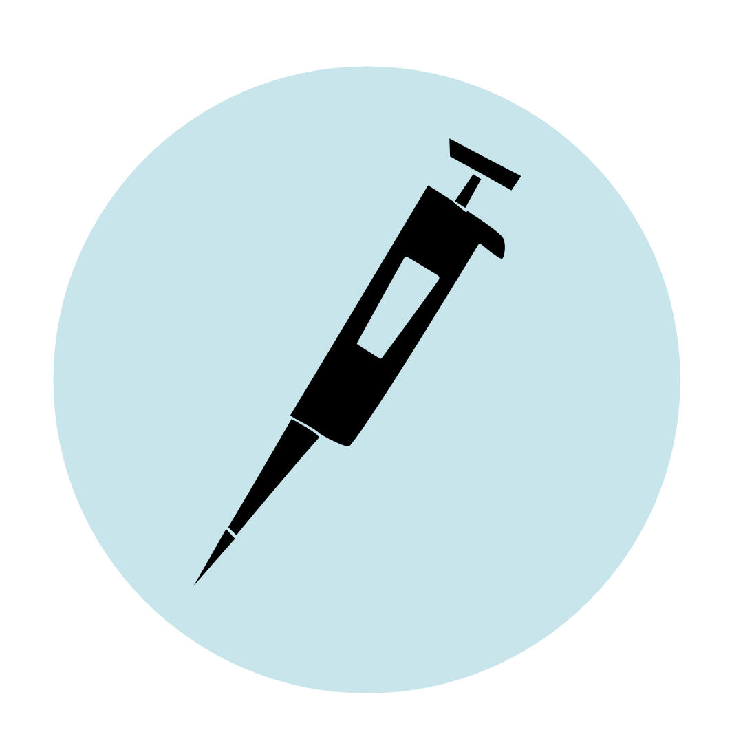 Cartoon style drawing of a micropipette